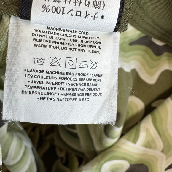 Pataloha Patagonia Kokawe Capri Copped Pants Olive Swirl Hook & Loop Sz 8 - Picture 10 of 11